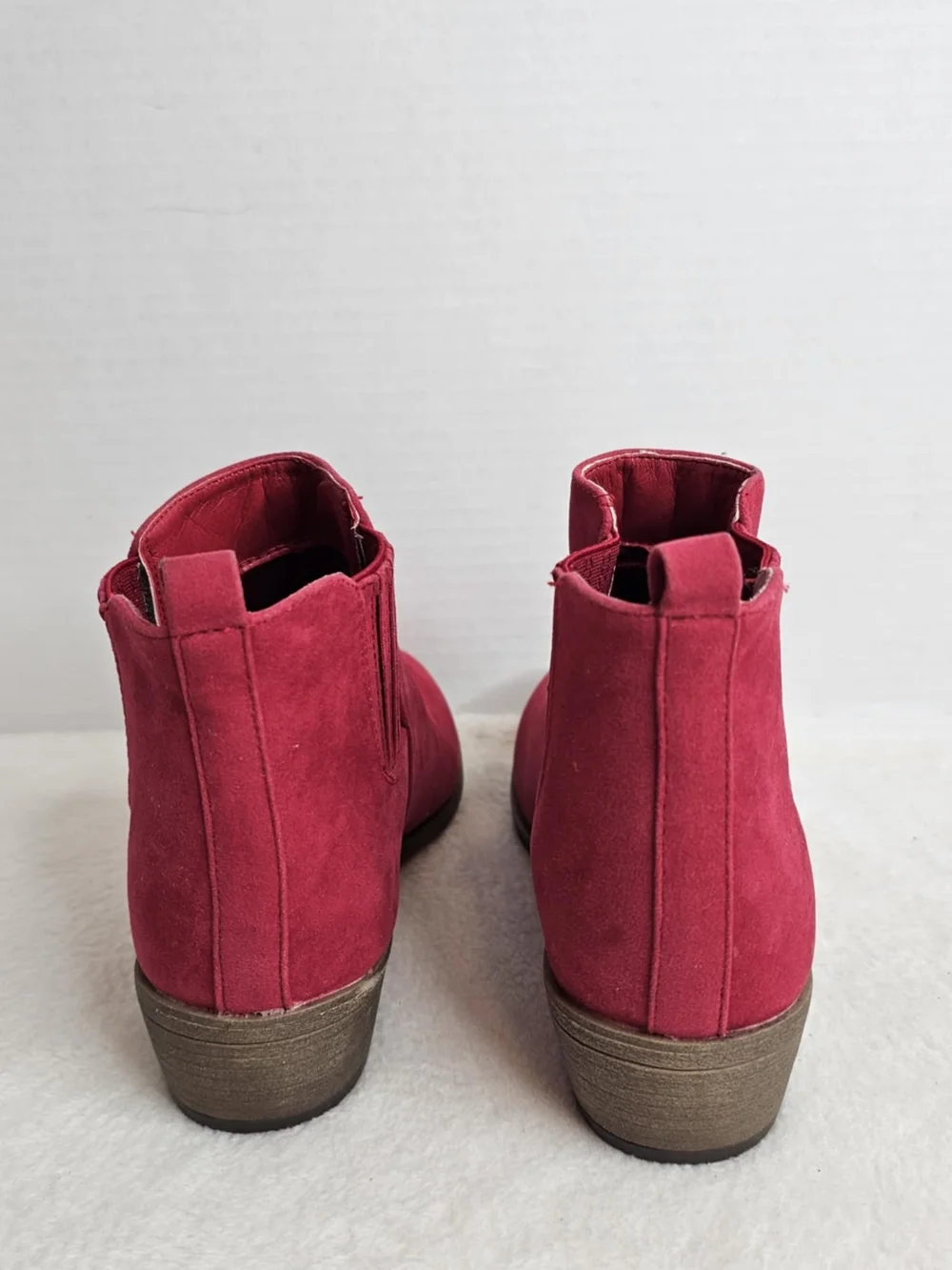 🖤JG Ramsey Women’s Red Ankle Boots Size 9 - Picture 3 of 14